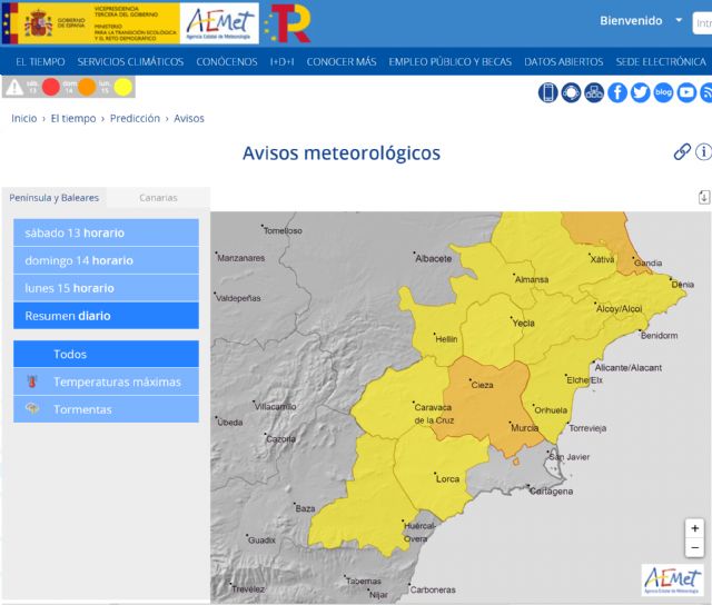 Temperaturas de hasta 40º hoy en la Región de Murcia - 1, Foto 1