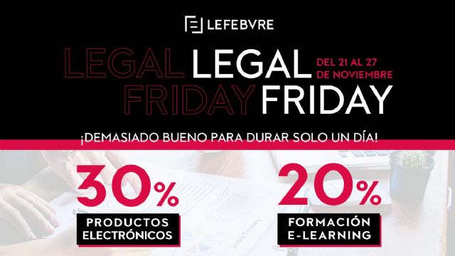 Lefebvre activa el Legal Friday con descuentos en productos electrónicos y formación e-learning - 1, Foto 1