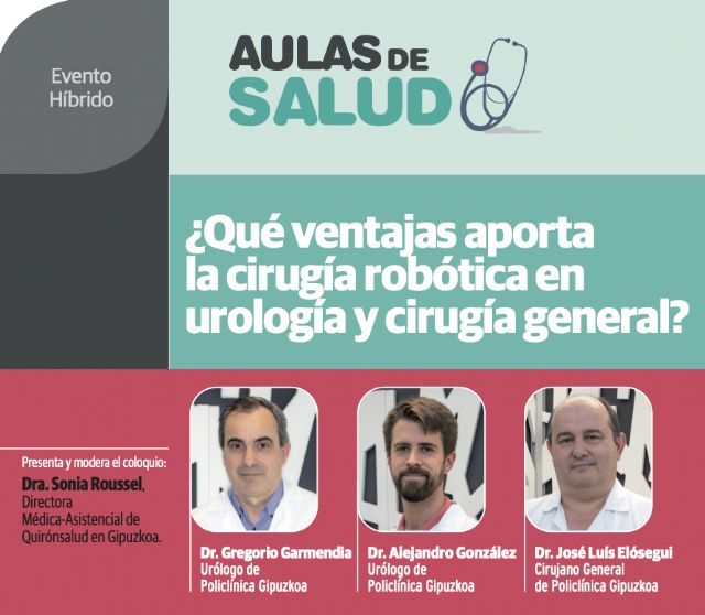 Aula de Salud en Donostia sobre las ventajas que aporta la cirugía robótica en Urología y Cirugía General - 1, Foto 1