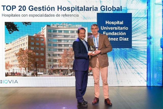 Juan Antonio Álvaro de la Parra recoge el Premio Top 20 en Gestión Hospitalaria Global como reconocimiento a la Fundación Jiménez Díaz - 1, Foto 1