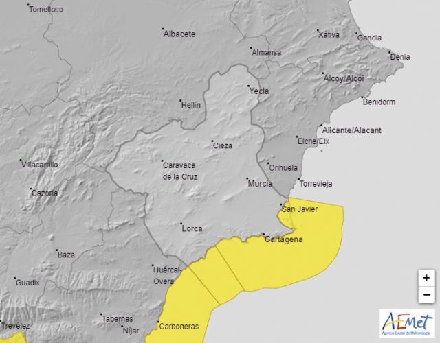 Meteorología avisa de temporal en la costa esta noche y mañana con viento hasta 60 km/h y olas de 3 m - 1, Foto 1