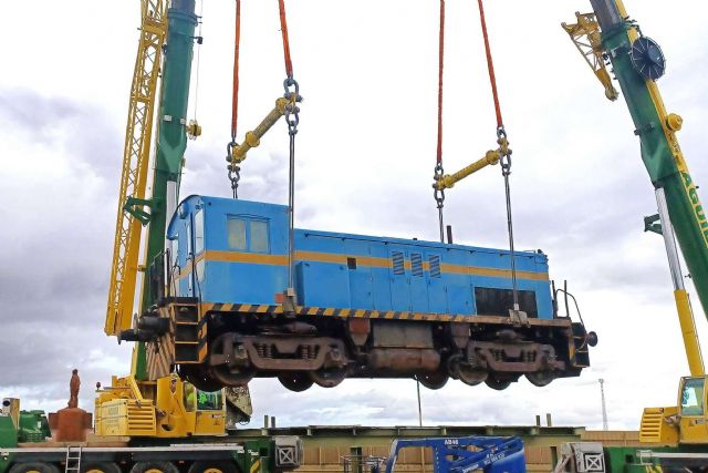 Una locomotora militar estadounidense preservada por la Fundación del Patrimonio Ferroviario - 1, Foto 1