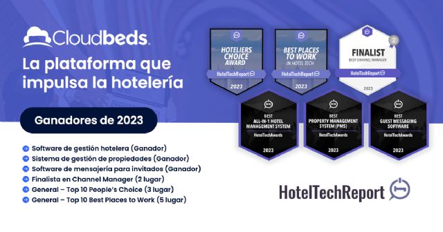 Cloudbeds recibe seis premios de HotelTechAwards 2023 y fortalece su posición como líder en la industria - 1, Foto 1