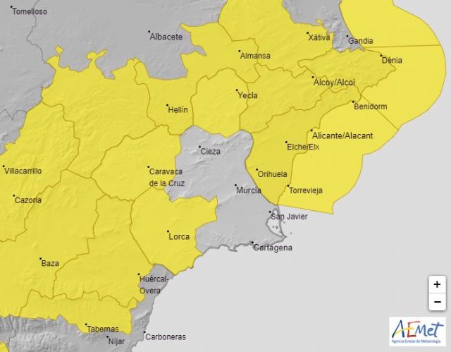 Meteorología advierte de rachas de viento de hasta 80 km/h esta tarde y noche en Altiplano, Noroeste y Guadalentín - 1, Foto 1