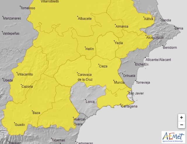 Avisos por lluvias y tormentas para hoy en la Región de Murcia - 1, Foto 1