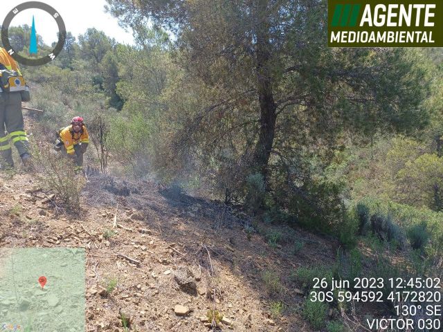 Conato de incendio forestal en La Parroquia (Lorca) - 1, Foto 1