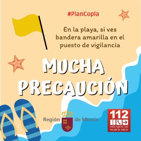 Los puestos de vigilancia de playas del Plan Copla han abierto hoy viernes con 23 banderas amarillas de precaución por el estado de la mar - 1, Foto 1