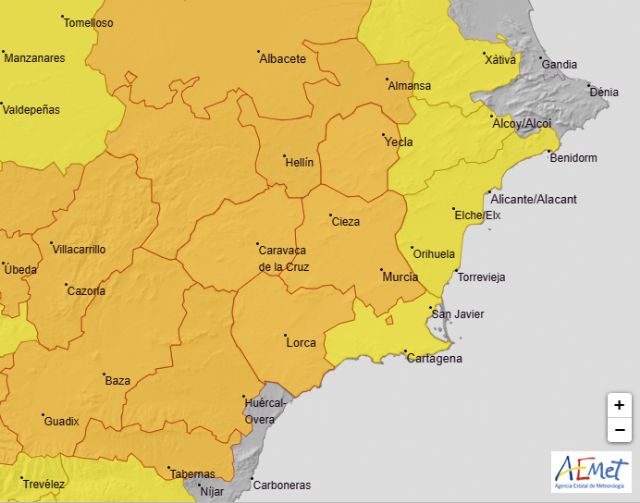 Nivel naranja por fenómenos meteorológicos adversos por calor para el miércoles - 1, Foto 1