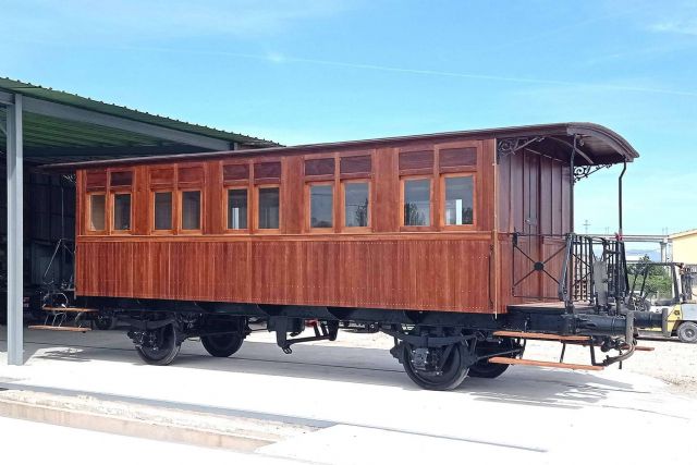 Restaurado un histórico coche de ferrocarril de MZA por la Fundación del Patrimonio Ferroviario - 1, Foto 1