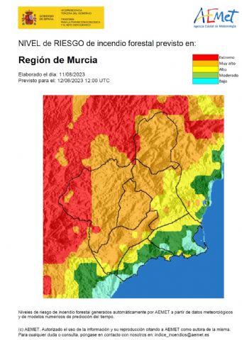 Meteorología establece riesgo de incendios forestales Muy Alto en la mayor parte de la Región - 1, Foto 1