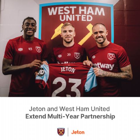 Jeton y el West Ham United alcanzan un acuerdo de patrocinio multianual - 1, Foto 1