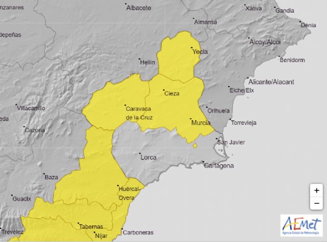 Meteorología emite para hoy domingo boletín de aviso, nivel amarillo, de fenómenos adversos por viento en la Región de Murcia - 1, Foto 1