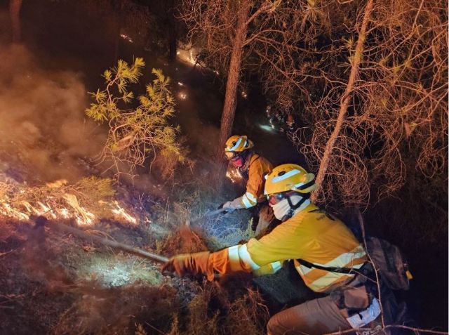 Extinguen el incendio forestal declarado en Valle Perdido, Murcia - 1, Foto 1