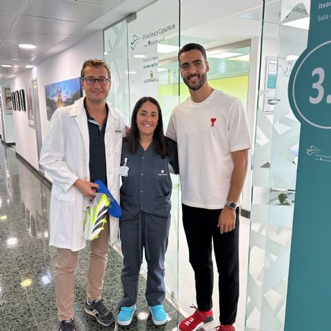 El jugador de la Real Sociedad, El Conde Merino, se somete a un estudio biomecánico de la pisada - 1, Foto 1