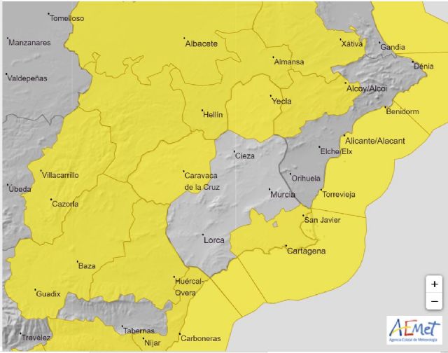 Aviso amarillo por fenómeno costero y viento en la Región de Murcia - 1, Foto 1