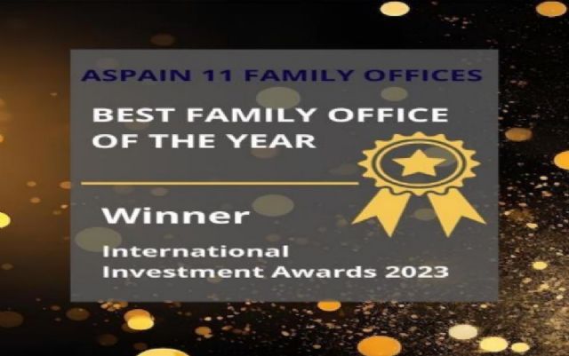 Aspain 11 recibe el premio al mejor Family Office a nivel internacional - 1, Foto 1