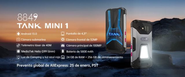 8849 presenta el TANK MINI 1: el mini smartphone resistente que es ´todo un potente caballo de batalla´ - 1, Foto 1