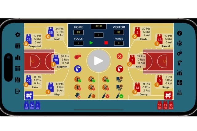 Convertir los partidos de baloncesto en auténticas experiencias estratégicas con Basketball Stats Assistant - 1, Foto 1