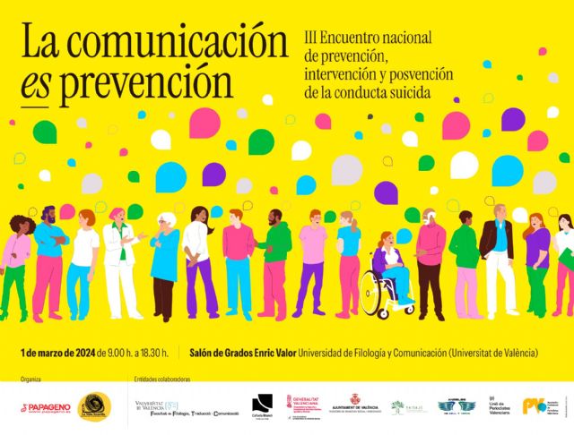 Más de 100 profesionales abordarán los retos en prevención del suicidio desde la comunicación en València - 1, Foto 1