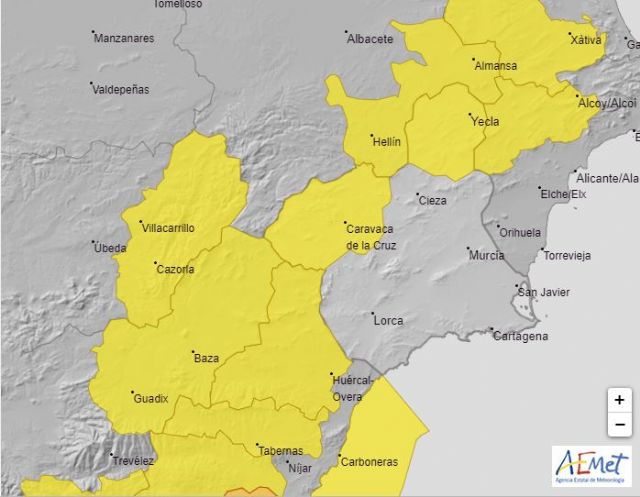 Meteorología ha emitido para hoy aviso de nivel amarillo por viento en Altiplano y Noroeste de la Región de Murcia - 1, Foto 1