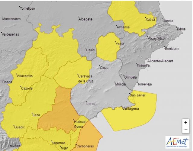 Meteorología actualiza aviso de fenómenos adversos nivel amarillo por vientos y fenómenos costeros en la Región de Murcia - 1, Foto 1