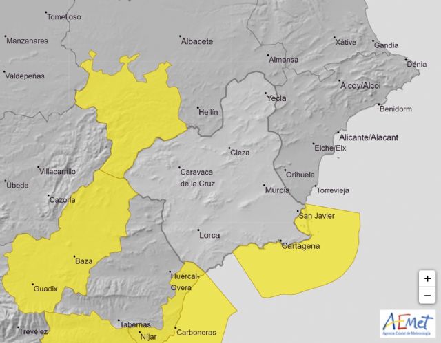 Meteorología ha emitido para mañana aviso de fenómeno adverso nivel amarillo por fenómenos costeros en la Región de Murcia - 1, Foto 1