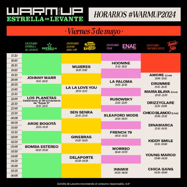 WARM UP Estrella de Levante 2024 desvela sus horarios - 1, Foto 1