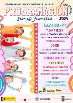 Actividades programadas para celebrar el Día Internacional de las Familias en Mazarrón - 1, Foto 1