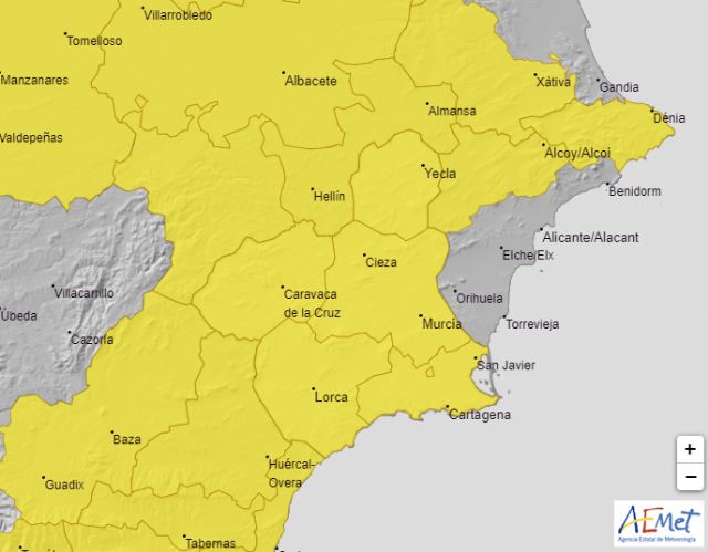 Meteorología mantiene sus avisos para hoy por lluvia hasta 25 litros por metro cuadrado en una hora y por tormentas - 1, Foto 1