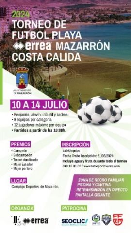 Mazarrón se prepara para el Torneo de Fútbol Playa Costa Cálida - 1, Foto 1