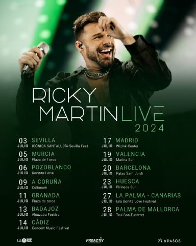 Ricky Martin aterriza en España para dar comienzo a su gira Ricky Martin Live 2024 - 1, Foto 1