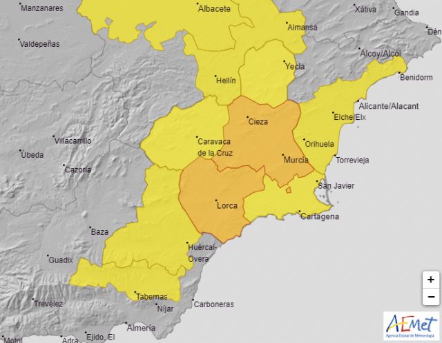 Meteorología mantiene su aviso por calor y advierte de que las temperaturas hoy pueden llegar a los 41º en la Vega del Segura y el Guadalentín - 1, Foto 1