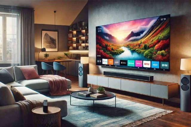 Smart TV 40 pulgadas Led Full HD de ANEXA, un televisor equipado con Hey Google Official Assistant y control por voz - 1, Foto 1