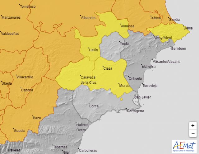 Meteorología mantiene su aviso amarillo por temperatura hasta 38º C hoy en el Noroeste y la Vega del Segura - 1, Foto 1