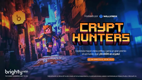 Brighty App se asocia con Willyrex para un concurso de Minecraft con premios en Bitcoin - 1, Foto 1