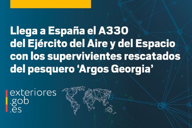 Llega a España el A330 del Ejército del Aire y del Espacio con los supervivientes rescatados del pesquero ´Argos Georgia´ - 1, Foto 1