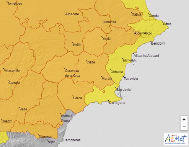 Meteorología mantiene sus avisos de nivel naranja para hoy por temperaturas máximas que pueden llegar a los 44º en alguna zona - 1, Foto 1