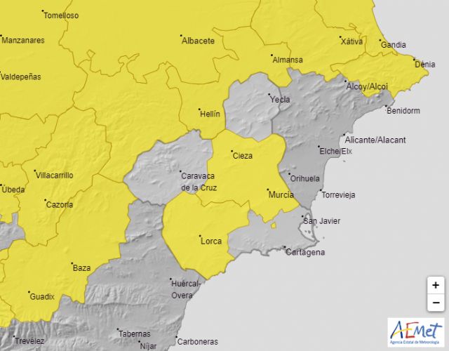 Meteorología advierte de temperatura máxima de 38º hoy en el Guadalentín y la Vega del Segura - 1, Foto 1