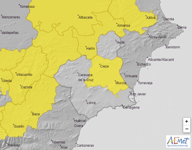 Meteorología advierte de temperaturas máximas de 38º hoy en la Vega del Segura y mañana en el Altiplano y Vega del Segura - 1, Foto 1