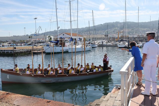 Margarita Robles visita la Escuela Naval Militar de Marín para conocer el plan de estudios ante el ingreso mañana de la Princesa de Asturias - 1, Foto 1