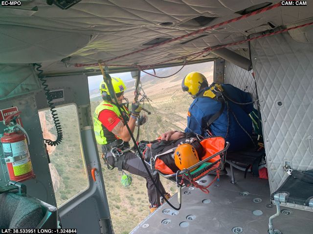 Rescatan a un escalador herido en Jumilla - 1, Foto 1