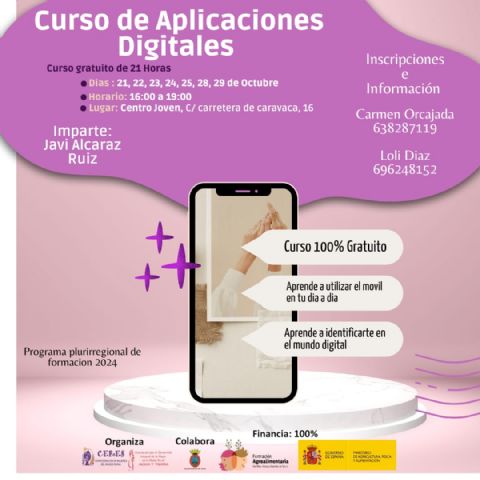 La concejalía de Mujer e Igualdad colabora en la organización del «Curso de Aplicaciones Digitales» para mujeres rurales - 1, Foto 1