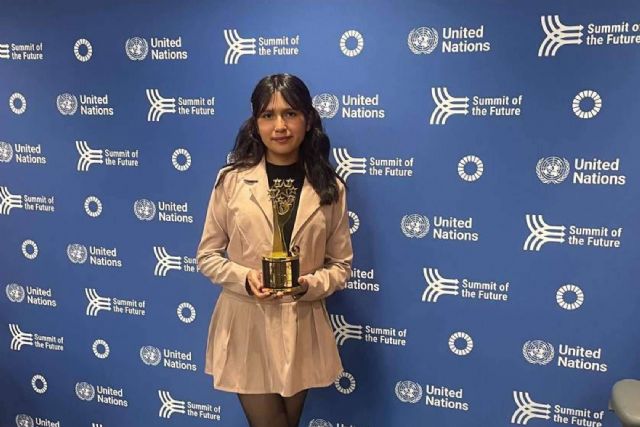 Liderazgo latino; Ángela Olazarán gana el Global Student Prize 2024 en el mes de la Herencia Hispana - 1, Foto 1