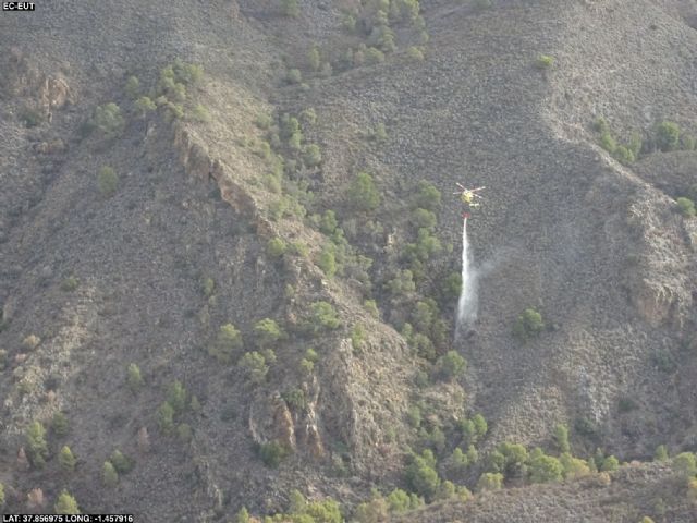 Conato de incendio forestal declarado en la Sierra de Carrascoy, en Alhama de Murcia - 1, Foto 1