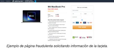 Kaspersky descubre ofertas fraudulentas del nuevo MacBook Pro con chip M4 - 1, Foto 1