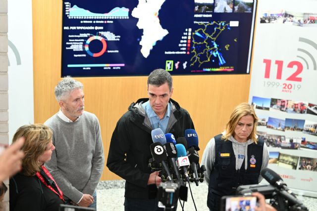 Pedro Sánchez: El objetivo es salvar vidas, recuperar cadáveres y reconstruir la Comunidad Valenciana tras la DANA - 1, Foto 1