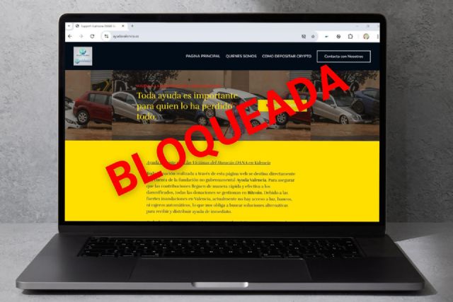 El Gobierno de España bloquea la web ayudavalencia.es por indicios de fraude - 1, Foto 1