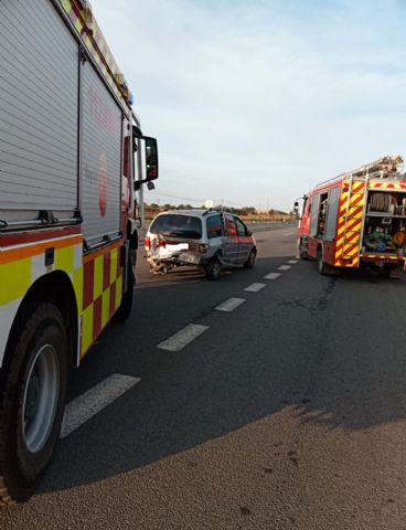 Un herido en un accidente de tráfico ocurrido en San Cayetano, pedanía de Torre Pacheco - 1, Foto 1