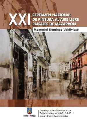 La Concejalía de Cultura abre la convocatoria para el XXI Certamen Nacional de Pintura al Aire Libre Paisajes de Mazarrón - 1, Foto 1