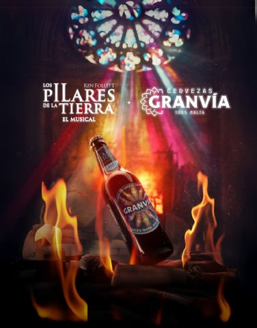 Cervezas Gran Vía se une a ´Pilares de la tierra, el musical´ con una edición especial de su botella - 1, Foto 1